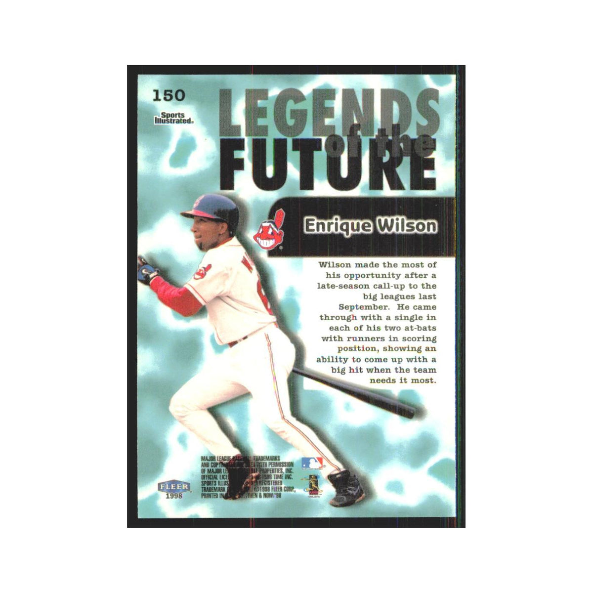 1998 Fleer Legends Of Today Enrique Wilson Indians #150
