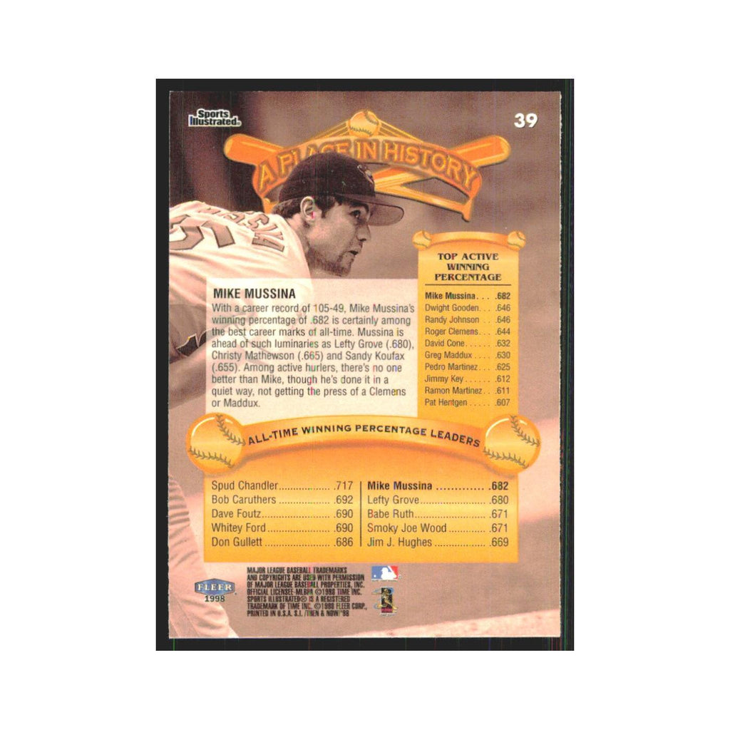 1998 Fleer Legends Of Today Pedro Martinez Red Sox #39