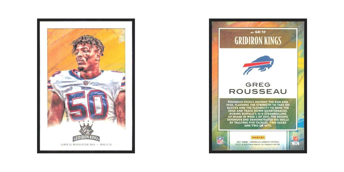 2021 Panini Chronicles Greg Rousseau Bills #GK-39