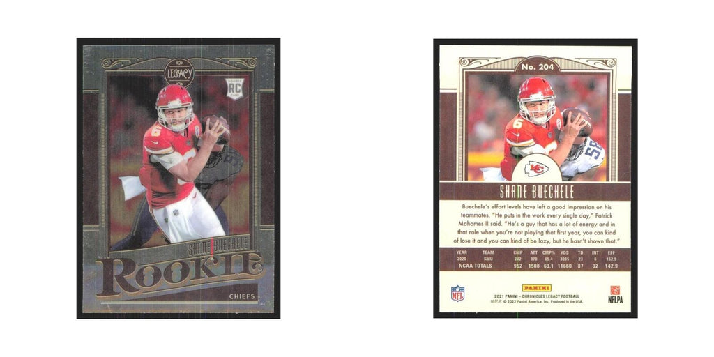 2021 Panini Chronicles Shane Buechele RC Chiefs #204