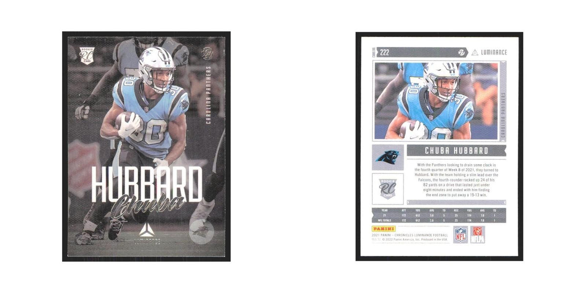 2021 Panini Chronicles Chuba Hubbard RC Panthers #222