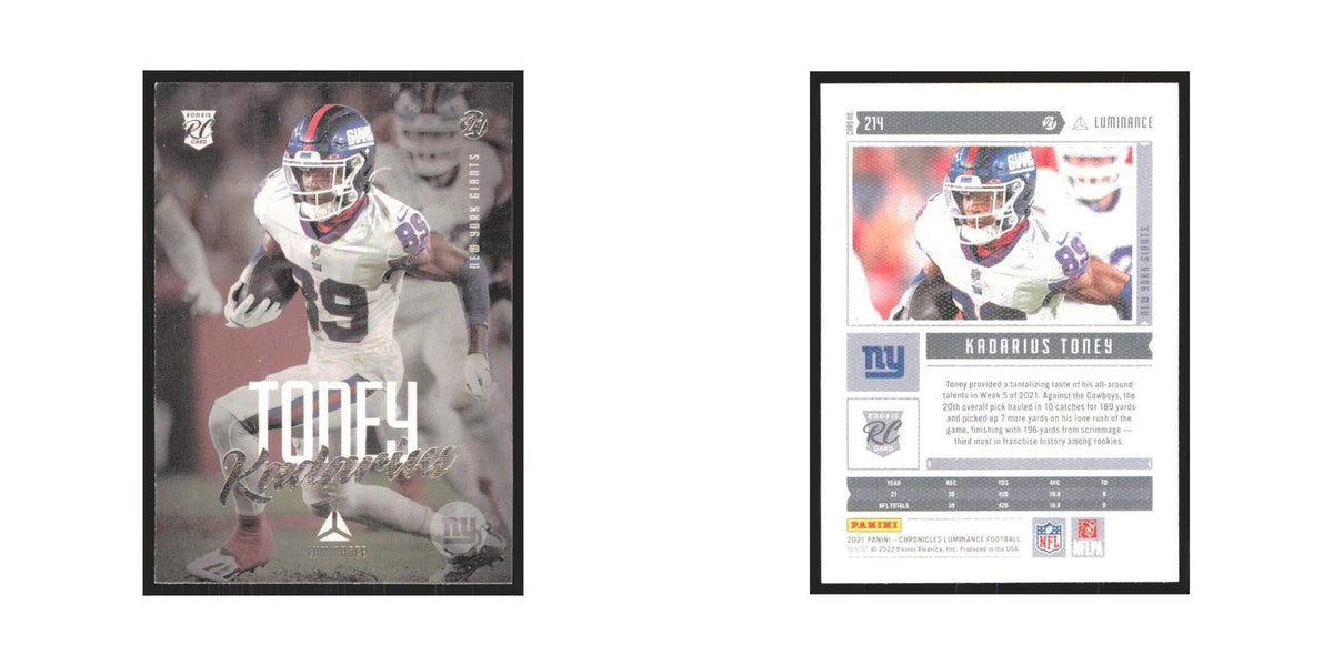 2021 Panini Chronicles Kadarius Toney RC Giants #214