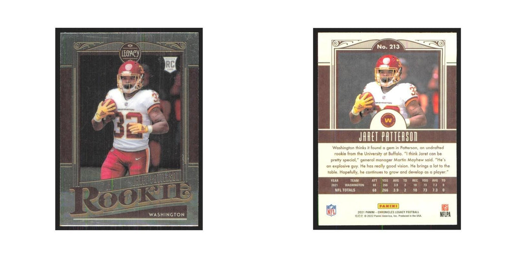 2021 Panini Chronicles Jaret Patterson RC Chiefs #213