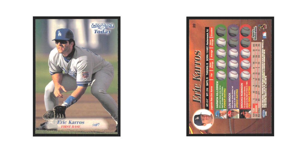1998 Fleer Legends of Today Eric Karros Dodgers #99