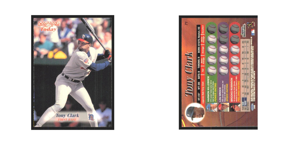 1998 Fleer Legends of Today Tony Clark Tigers #71