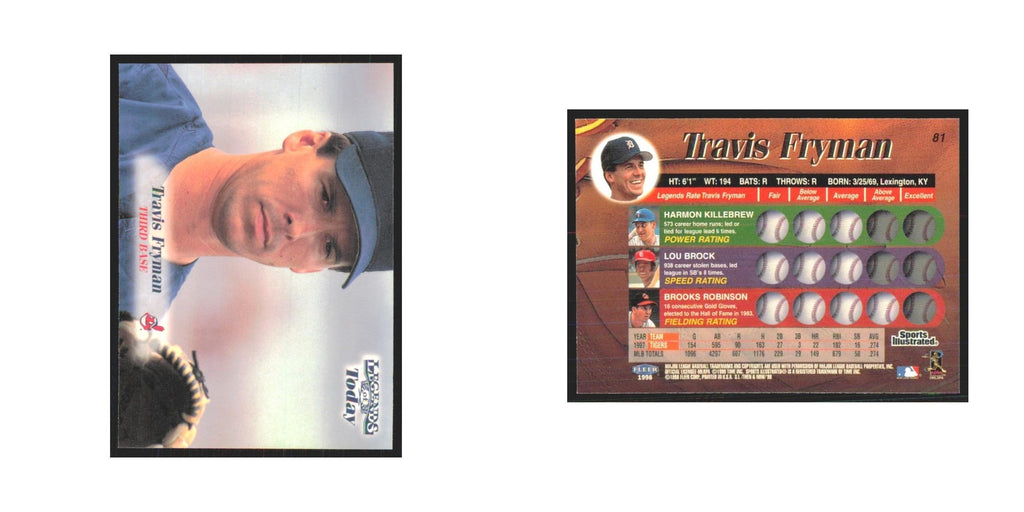 1998 Fleer Legends of Today Travis Fryman Tigers #81