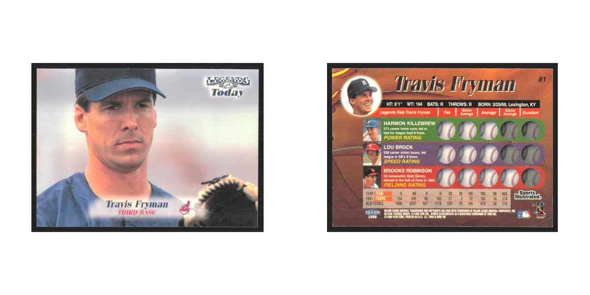 1998 Fleer Legends of Today Travis Fryman Tigers #81