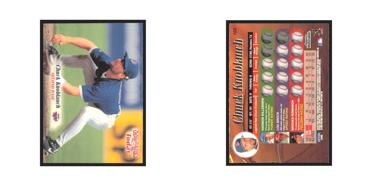 1998 Fleer Legends of Today Chuck Knoblauch Twins #103