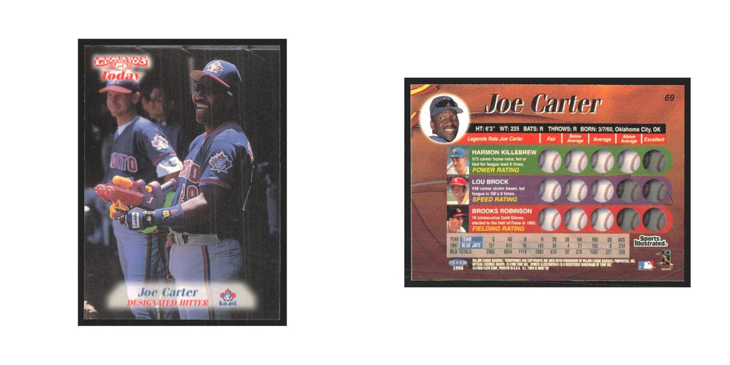 1998 Fleer Legends of Today Joe Carter Blue Jays #69