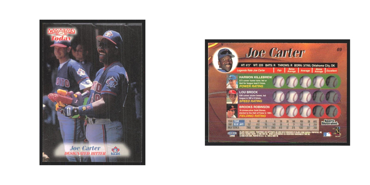1998 Fleer Legends of Today Joe Carter Blue Jays #69