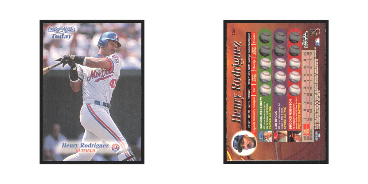 1998 Fleer Legends of Today Henry Rodriguez Montreal Expos #126