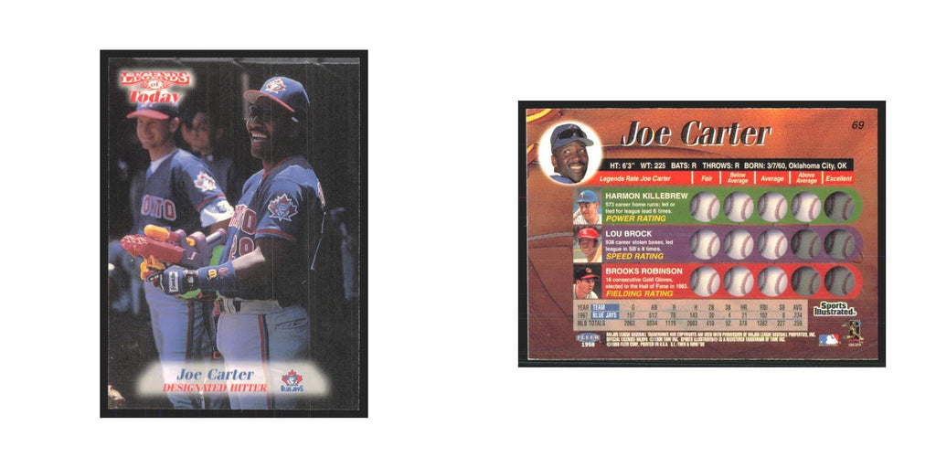 1998 Fleer Legends of Today Joe Carter Blue Jays #69