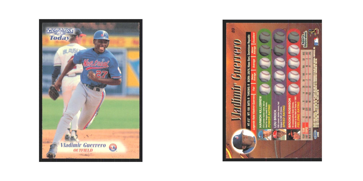 1998 Fleer Legends of Today Vladimir Guerrero Montreal Expos #89