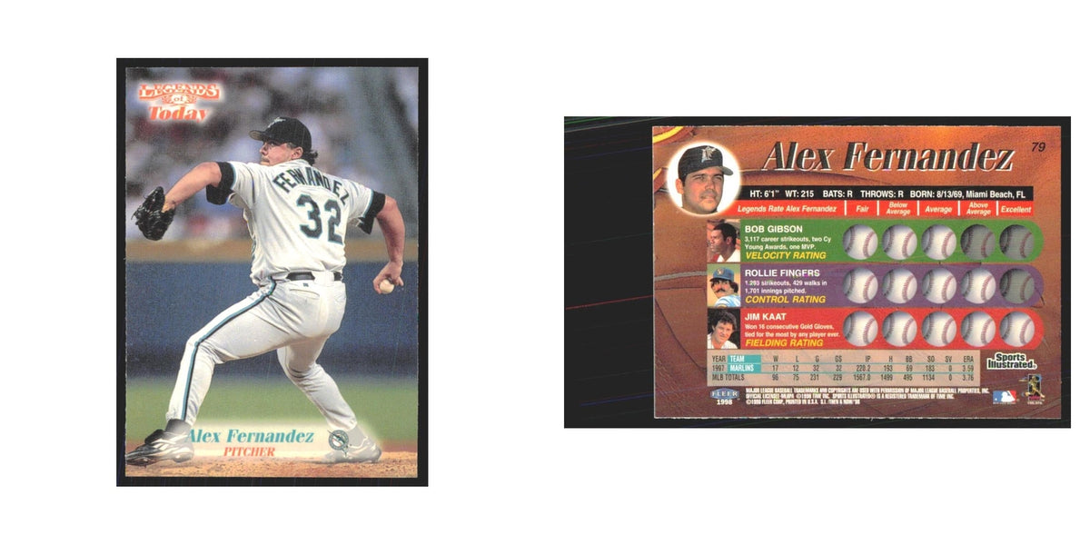 1998 Fleer Legends of Today Alex Fernandez Florida Marlins #79