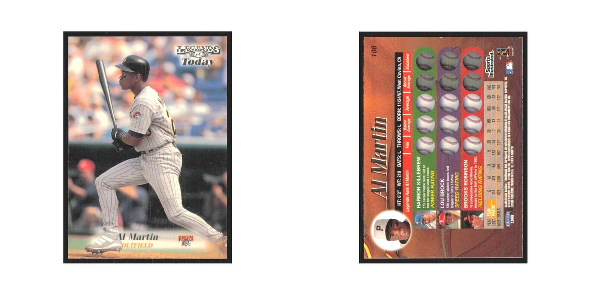 1998 Fleer Legends of Today Al Martin Pirates #108