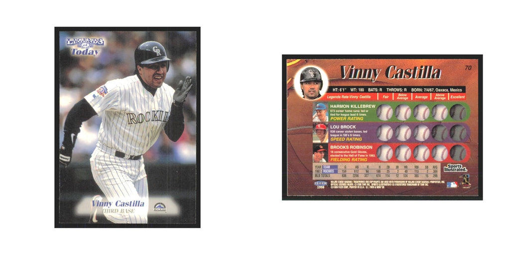 1998 Fleer Legends of Today Vinny Castilla Rockies #70