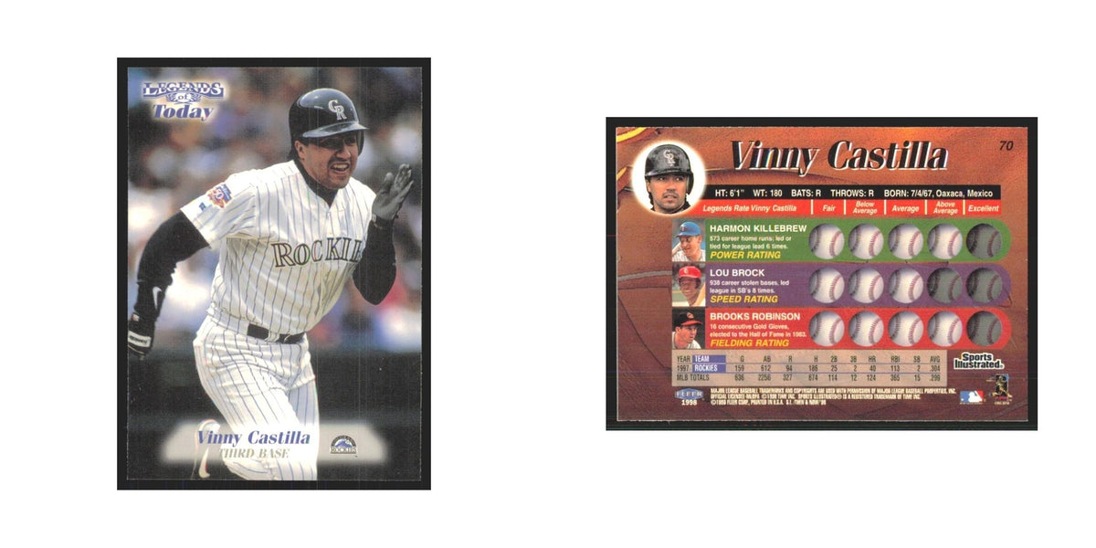 1998 Fleer Legends of Today Vinny Castilla Rockies #70