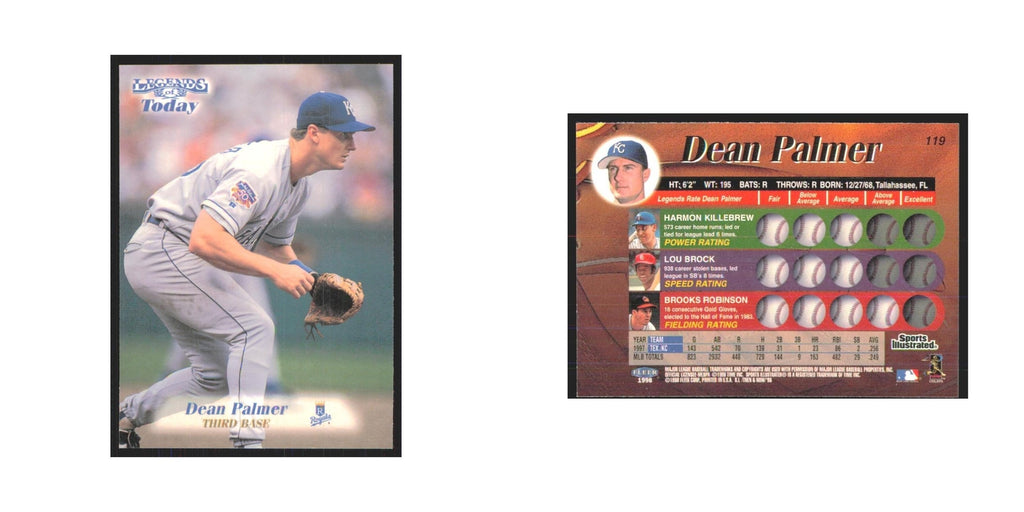 1998 Fleer Legends of Today Dean Palmer Royals #119