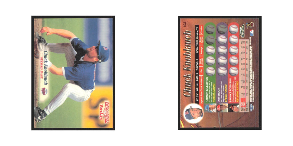 1998 Fleer Legends of Today Chuck Knoblauch Twins #103