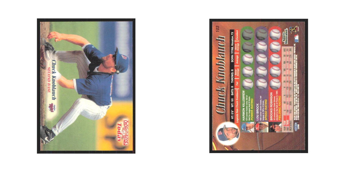 1998 Fleer Legends of Today Chuck Knoblauch Twins #103