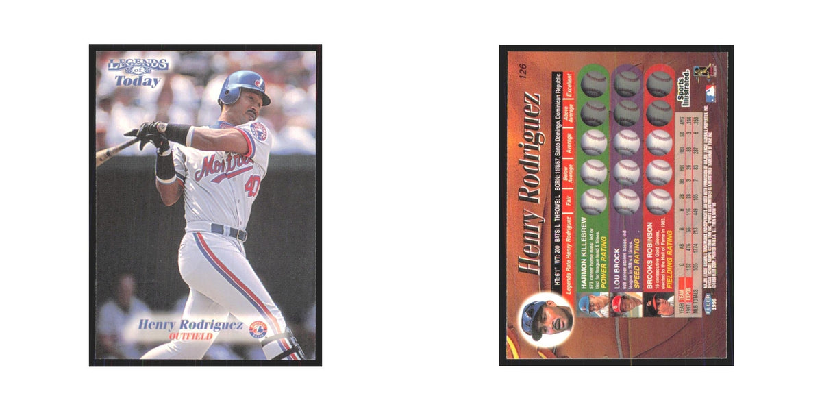 1998 Fleer Legends of Today Henry Rodriguez Montreal Expos #126