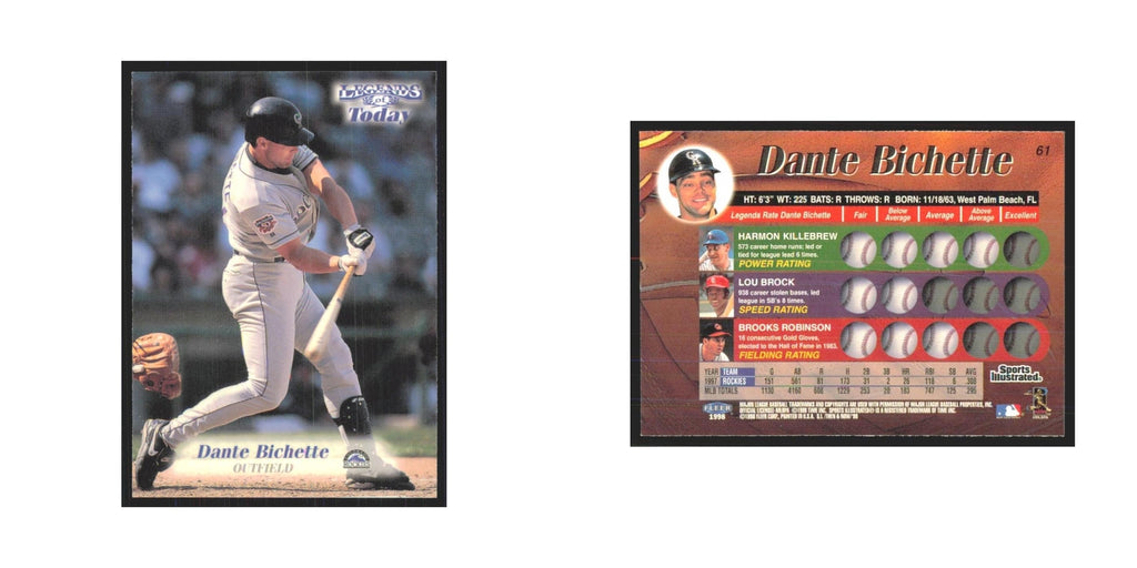 1998 Fleer Legends of Today Dante Bichette Rockies #61