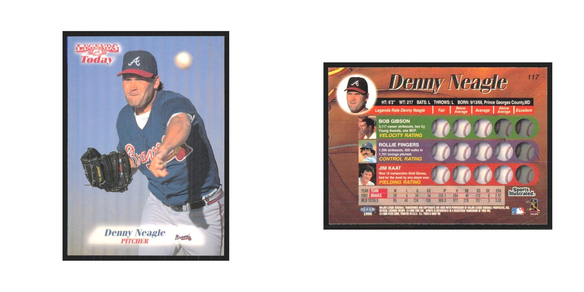1998 Fleer Legends of Today Denny Neagle Braves #117