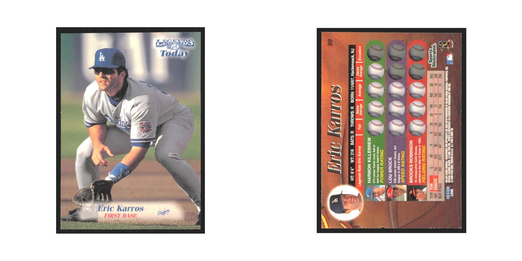 1998 Fleer Legends of Today Eric Karros Dodgers #99