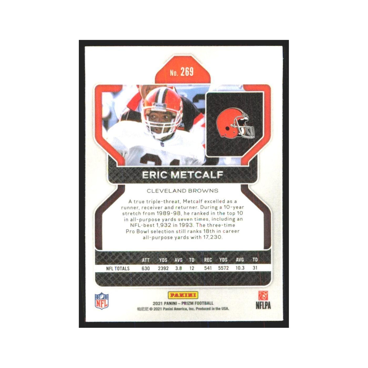 2021 Panini Prizm Eric Metcalf Browns #269