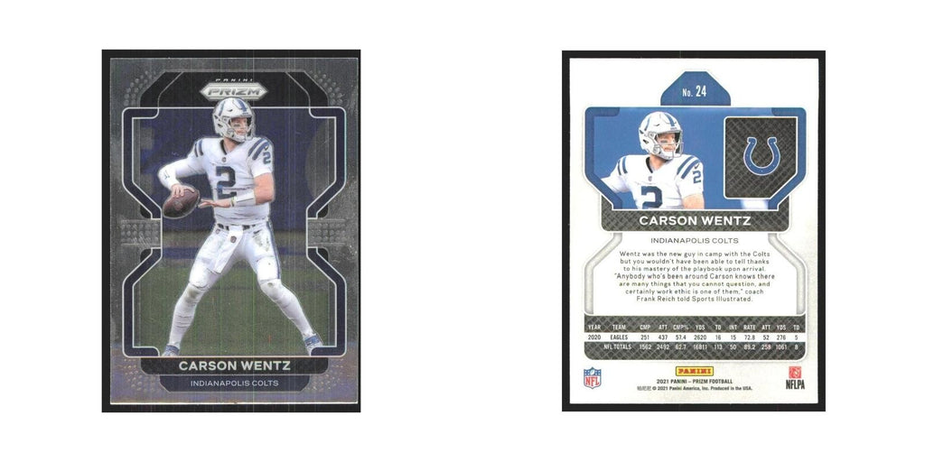 2021 Panini Prizm Carson Wentz Colts #24
