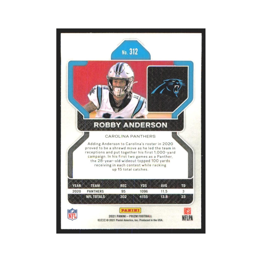 2021 Panini Prizm Robby Anderson Panthers #312