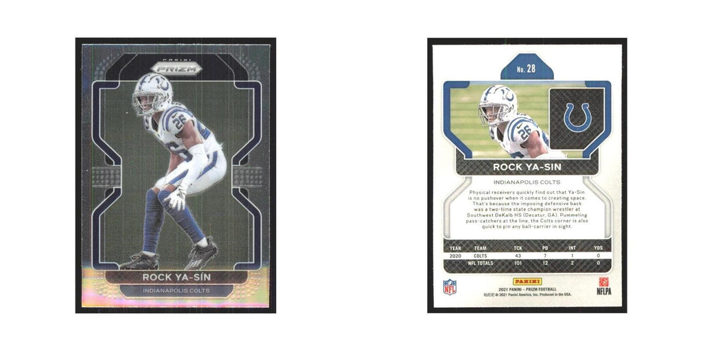 2021 Panini Prizm Rock Ya-Sin Colts #28