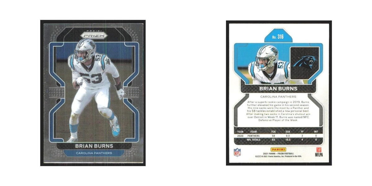 2021 Panini Prizm Brian Burns Panthers #316