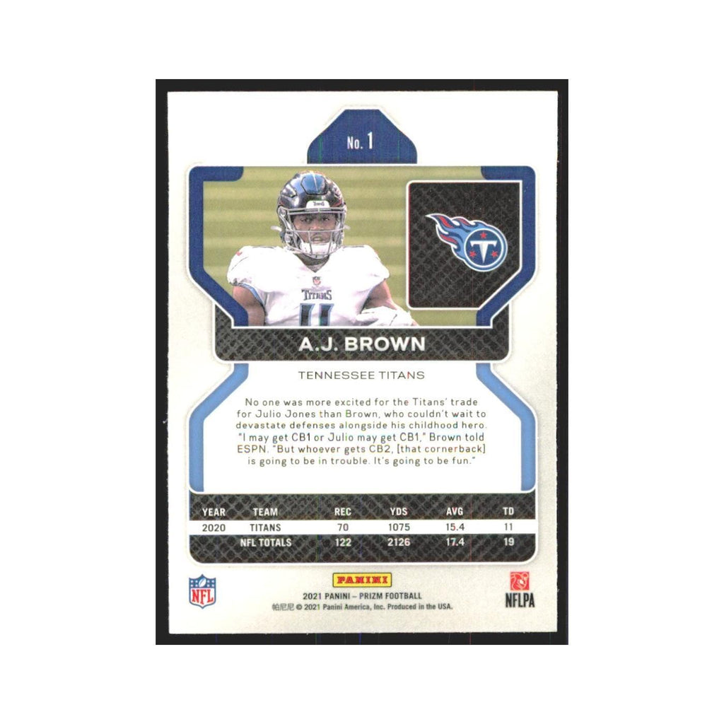 2021 Panini Prizm A.J. Brown Titans #1