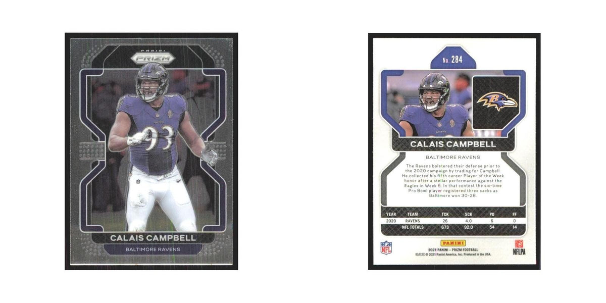 2021 Panini Prizm Calais Campbell Ravens #284