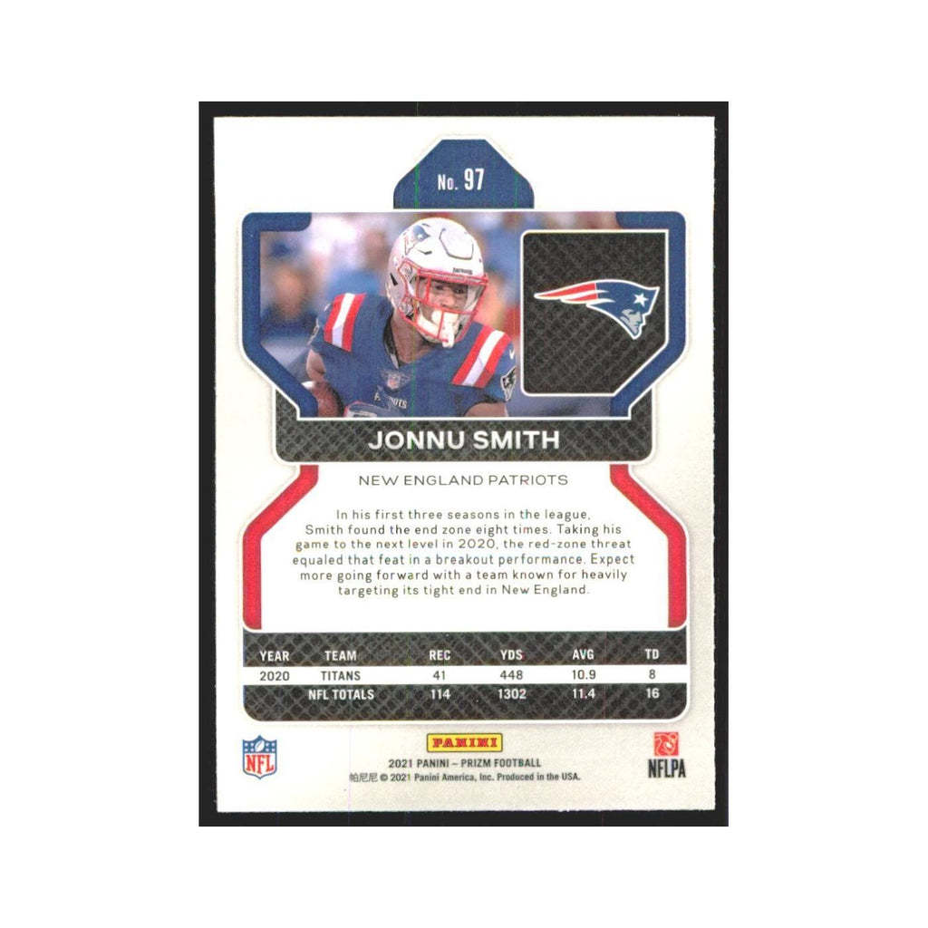 2021 Panini Prizm Jonnu Smith Patriots #97