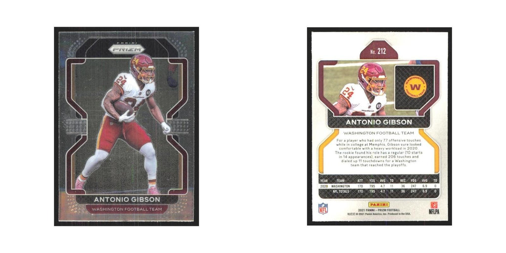 2021 Panini Prizm Antonio Gibson Washington Football Team #212
