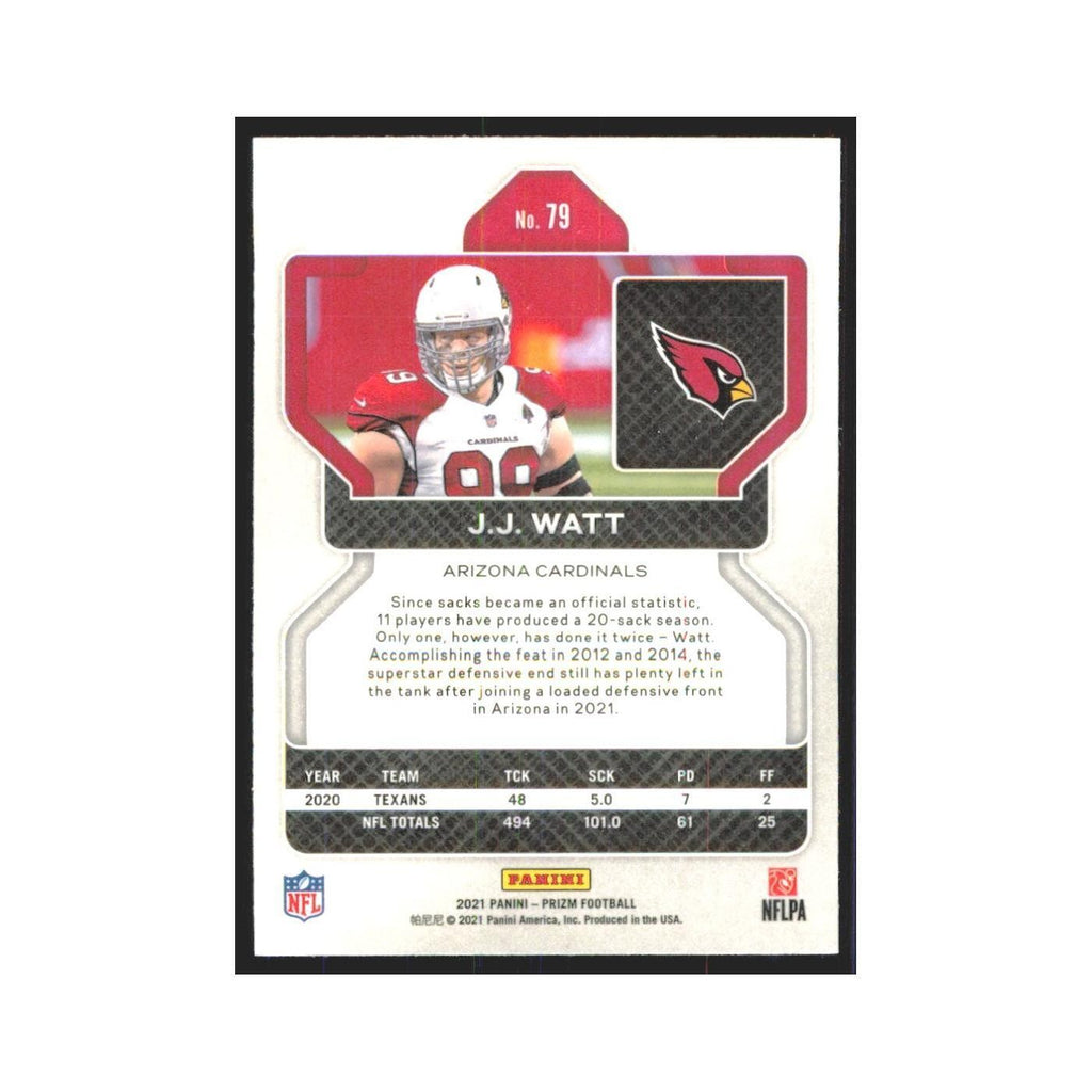 2021 Panini Prizm J.J. Watt Cardinals #79