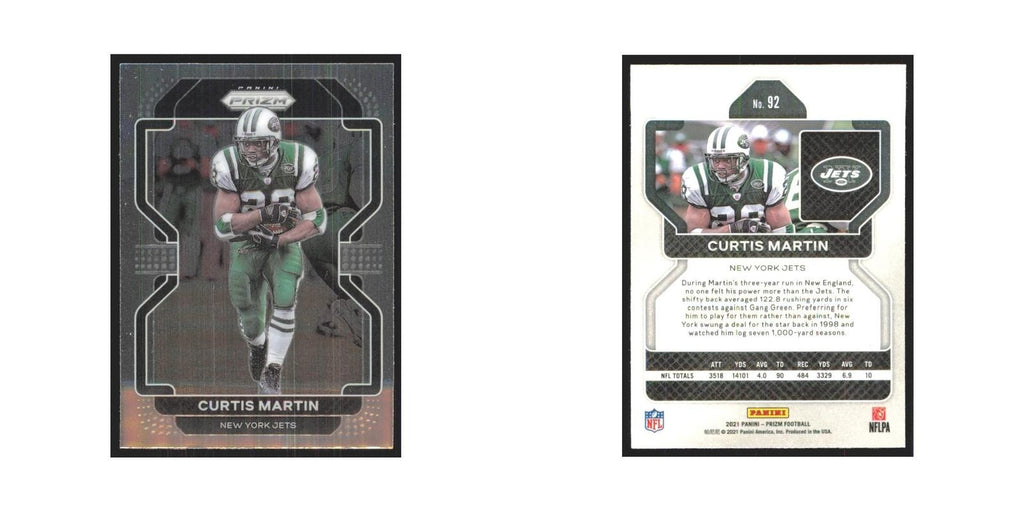 2021 Panini Prizm Curtis Martin Jets #92