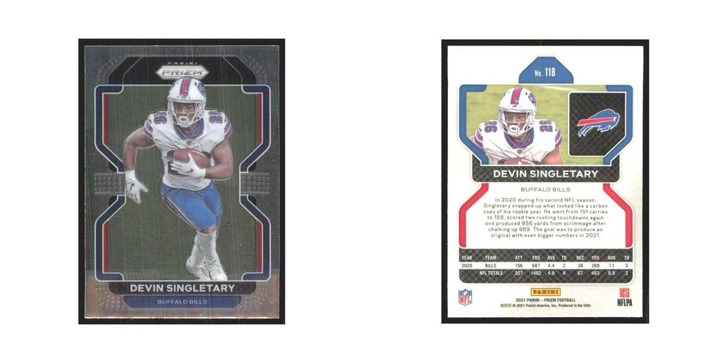 2021 Panini Prizm Devin Singletary Bills #118