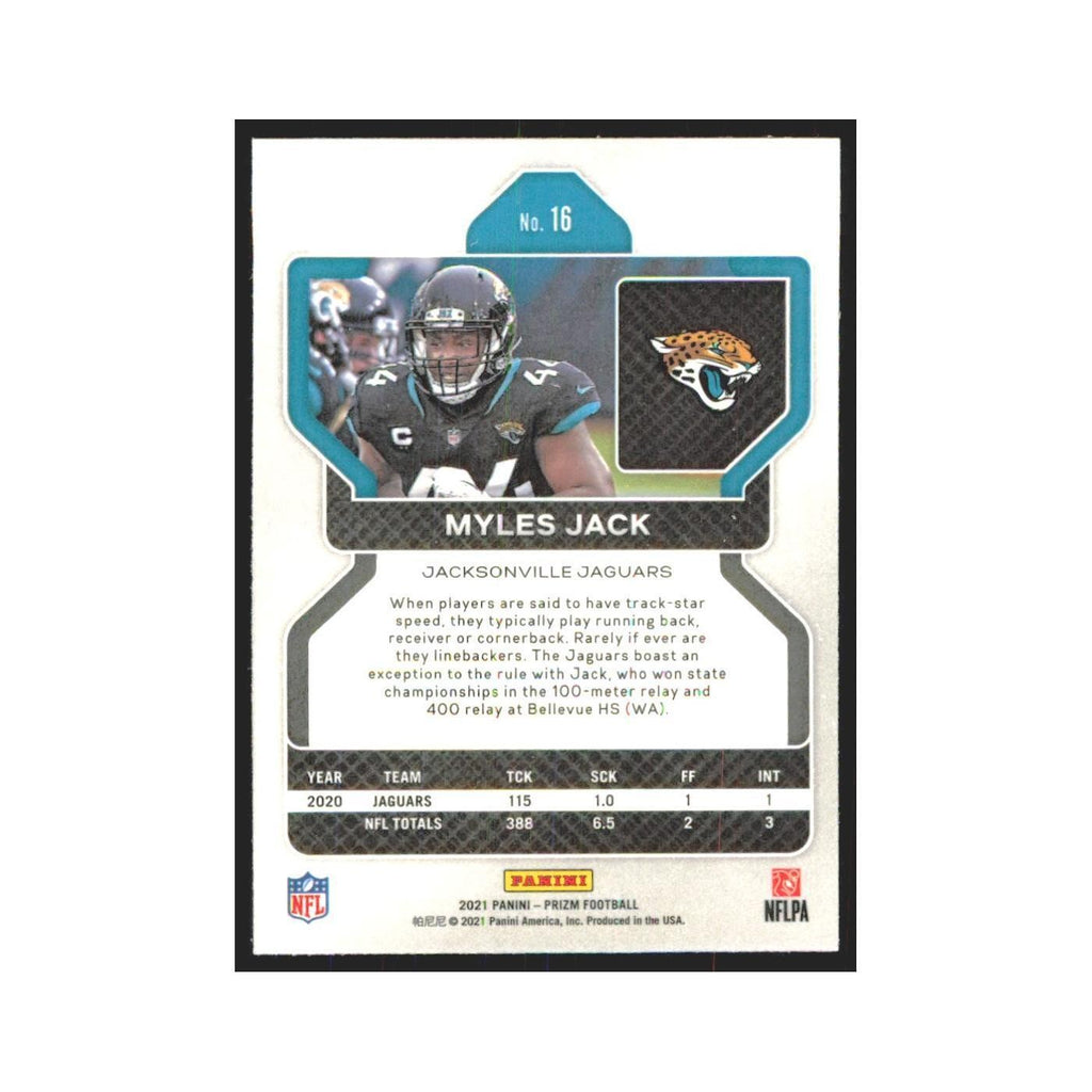 2021 Panini Prizm Myles Jack Jaguars #16