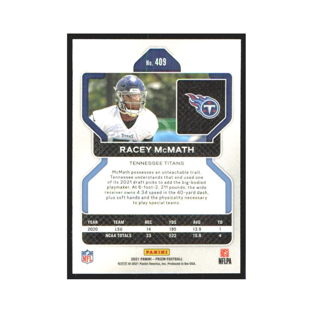 2021 Panini Prizm Racey McMath RC Titans #409