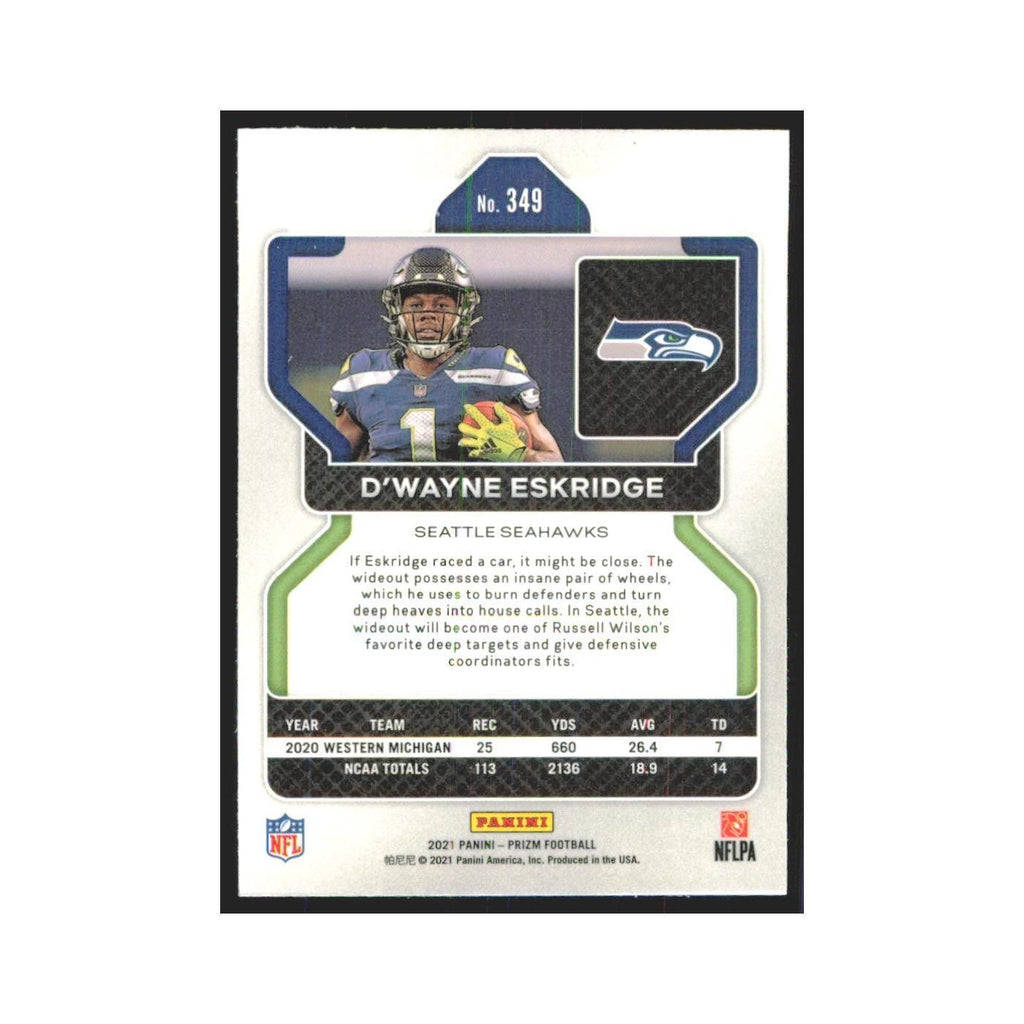 2021 Panini Prizm D'Wayne Eskridge RC Seahawks #349