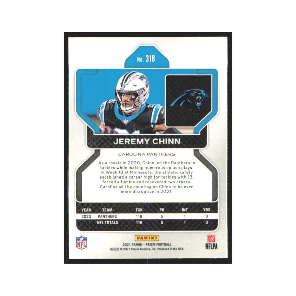 2021 Panini Prizm Jeremy Chinn Panthers #318