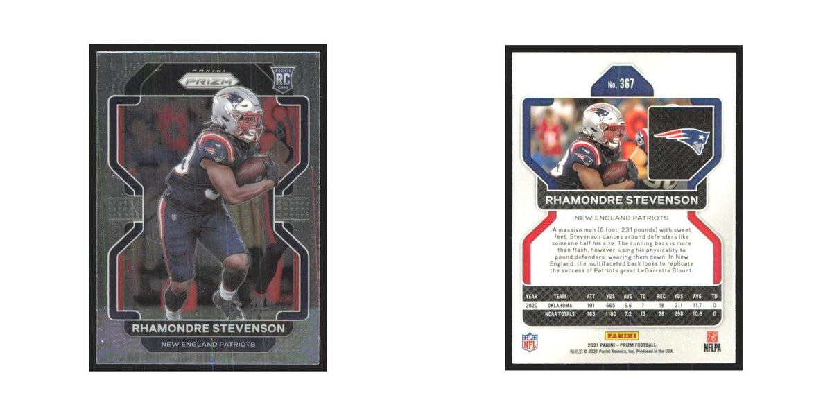 2021 Panini Prizm Rhamondre Stevenson RC Patriots #367