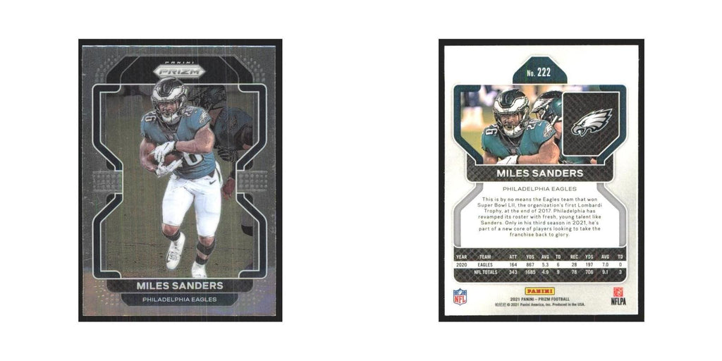2021 Panini Prizm Miles Sanders Eagles #222