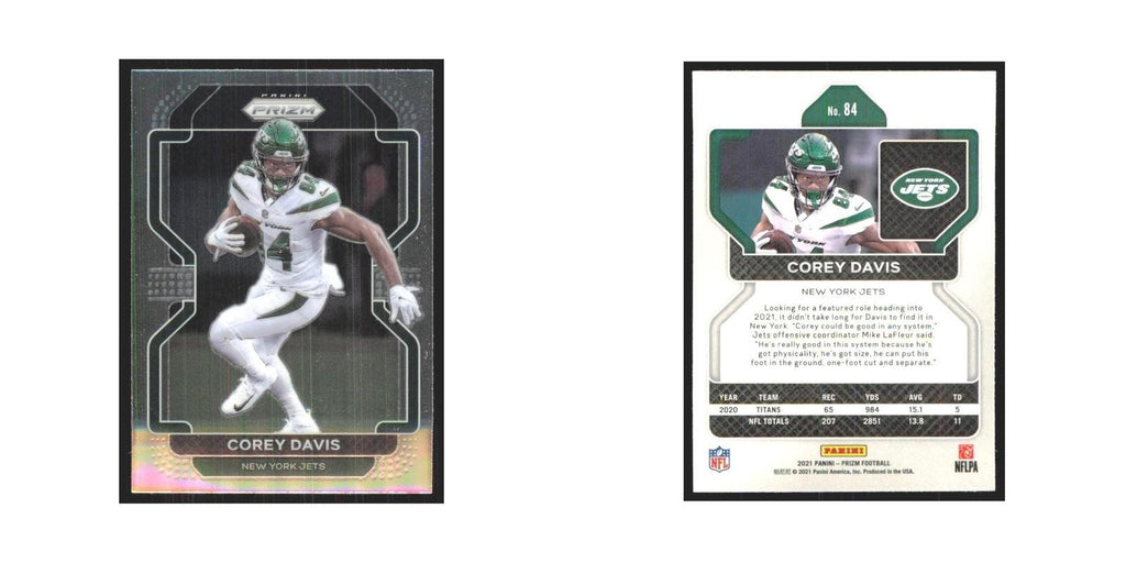 2021 Panini Prizm Corey Davis Jets #84