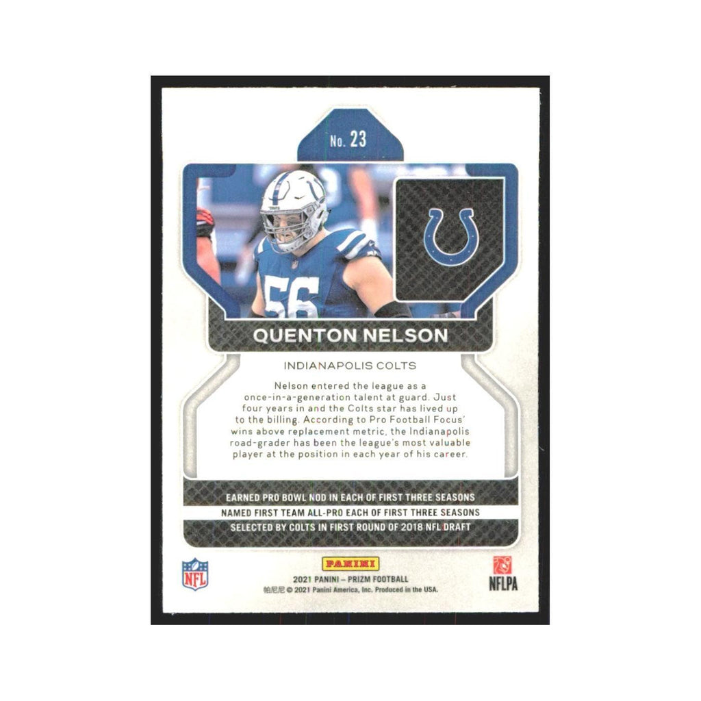 2021 Panini Prizm Quenton Nelson Colts #23