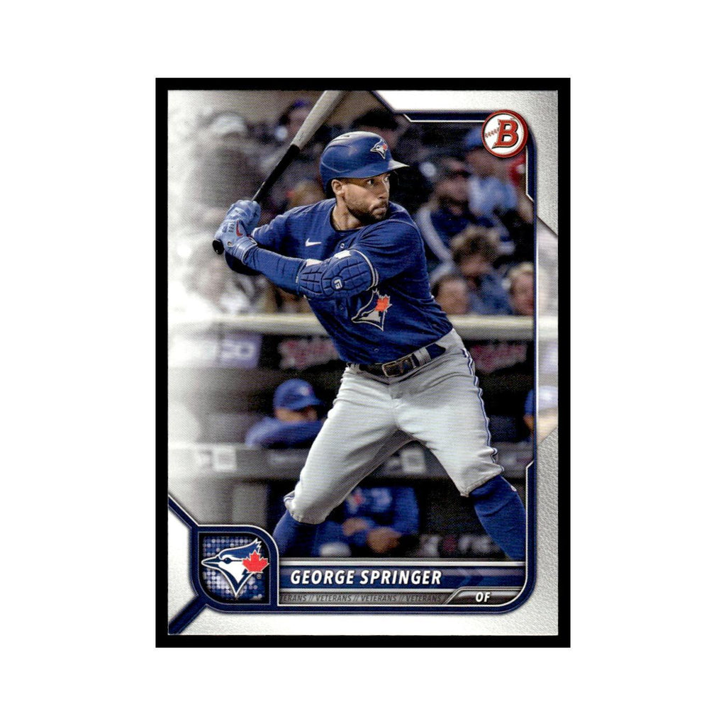 George Springer 2022 Bowman #63 Toronto Blue Jays Baseball Card NM
