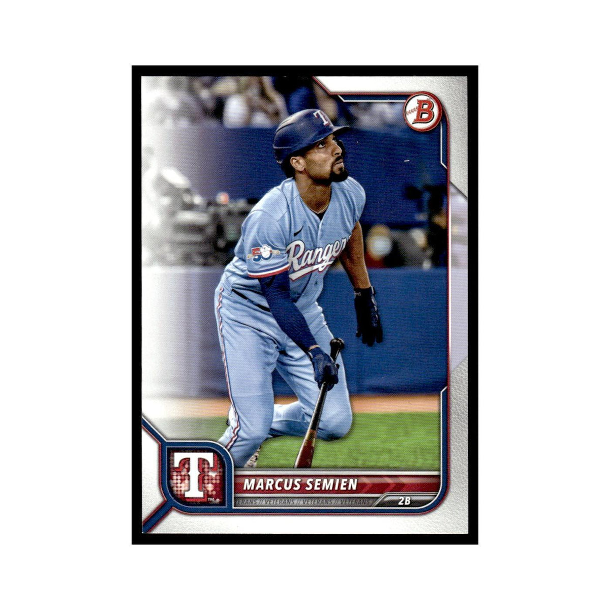 Marcus Semien 2022 Bowman #6 Texas Rangers Baseball Card NM